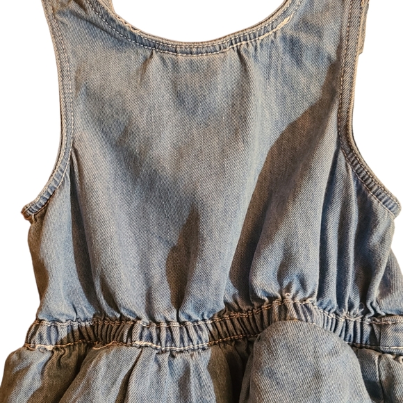 Tommy Hilfiger size 6-9M denim chambray overall jumper dress - Picture 5 of 11